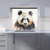Panda Watercolour Kitchen Splashback