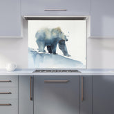 Polar Bear Watercolour Kitchen Splashback