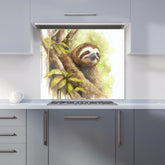 Sloth Watercolour Kitchen Splashback