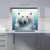 Polar Bear Splashart Kitchen Splashback