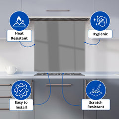 Slate Grey Kitchen Splashback