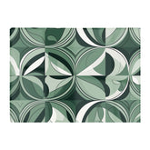 Geometric Green Black Glass Chopping Board
