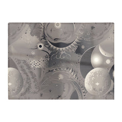 Abstract Moon Shapes Glass Chopping Board