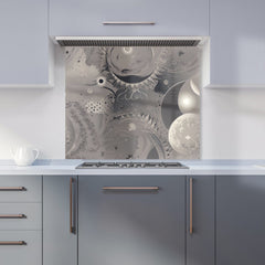 Abstract Moon Shapes Kitchen Splashback