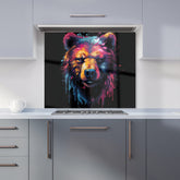 Splashart Bear Face Kitchen Splashback
