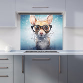 Splashart Dormouse With Glasses Kitchen Splashback