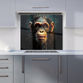 Splashart Monkey Face Kitchen Splashback