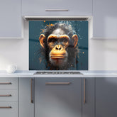 Splashart Realistic Monkey Face Kitchen Splashback