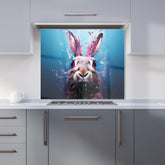 Rabbit Face Splashart Kitchen Splashback