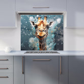 Splashart Giraffe Face Kitchen Splashback