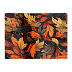Autumn Leaves Design Glass Chopping Board