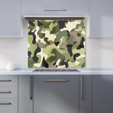 Camouflage Design Kitchen Splashback