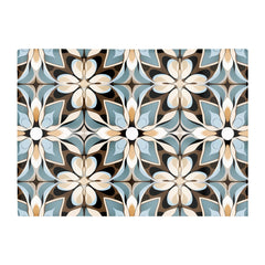 Beige And Brown Abstract Pattern Glass Chopping Board