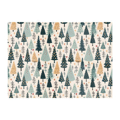 Boho Inspired Christmas Tree Pattern Glass Chopping Board