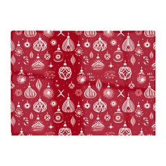 Red Christmas Decorations Pattern Glass Chopping Board