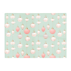 Christmas Decorations Pink And Green Glass Chopping Board