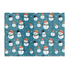 Jolly Christmas Snowmen Glass Chopping Board