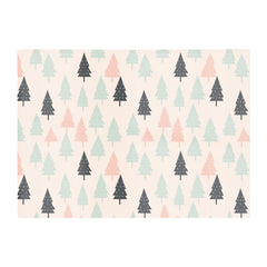 Christmas Tree Silhouette Pattern Glass Chopping Board