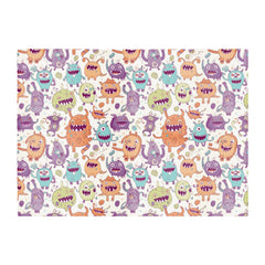 Playful Halloween Monsters Glass Chopping Board