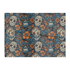 Dia De Los Muertos Skulls Pattern Glass Chopping Board