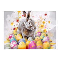 Splashart Easter Bunny And Eggs Chopping Board
