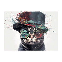 American Shorthair Cat Splashart Chopping Board