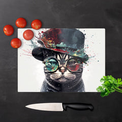 American Shorthair Cat Splashart Chopping Board