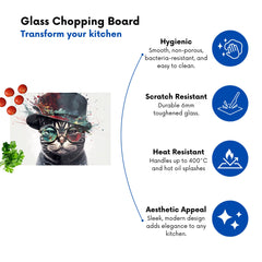 American Shorthair Cat Splashart Chopping Board