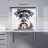 Miniature Schnauzer Dog Splashart Kitchen Splashback