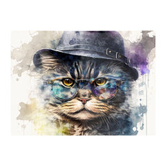 Selkirk Rex Cat Splashart Chopping Board