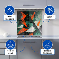 Curved Geometry Kitchen Splashback