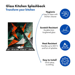 Curved Geometry Kitchen Splashback