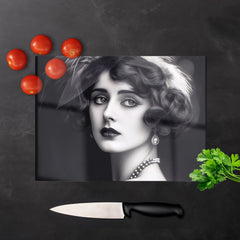 Glamorous Edwardian Showgirl Chopping Board
