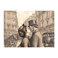 Sharing A Kiss Chopping Board