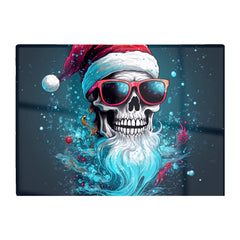 Magical Santa Hat Skull Splashart Chopping Board