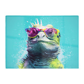 Inquisitive Splashart Iguana Chopping Board