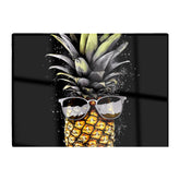 Splashart Pineapple In Glasses Chopping Board