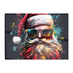 Splashart Santa Claus In Glasses Chopping Board