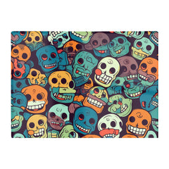 Smiling Skulls Pattern Chopping Board