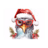 Splashart Turkey In A Santa Hat Chopping Board