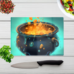 Bubbling Cauldron Splashart Chopping Board