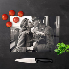 A Kiss Goodbye Chopping Board