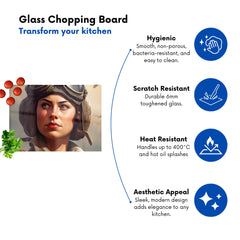 Female Pilot Chopping Board