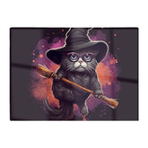 Cat And A Broom Chopping Board