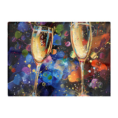 Splashart Champagne Flutes Chopping Board