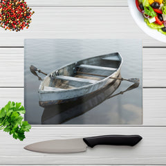 Boat On The Lake Chopping Board