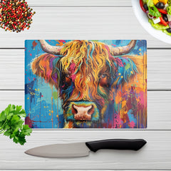 Splashart Highland Cow Chopping Board