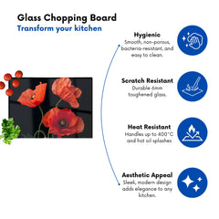 Poppies Chopping Board