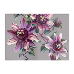 Purple Passion Flowers Chopping Board