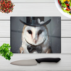 Owl In A Top Hat Chopping Board